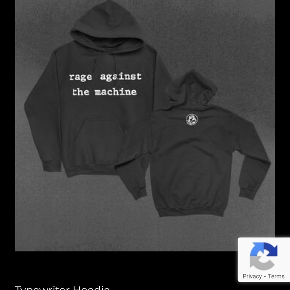 2XL RAGE AGAINST THE MACHINE OFFICIAL MERCH TYPEWRITER HOODIE - Picture 3 of 5